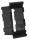 CARLING Einbaurahmen Einzelrahmen A-Maß58.4x34.0mm