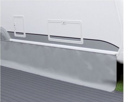 Bodenschürze Premium, hellgrau, 5 x 0,75 m